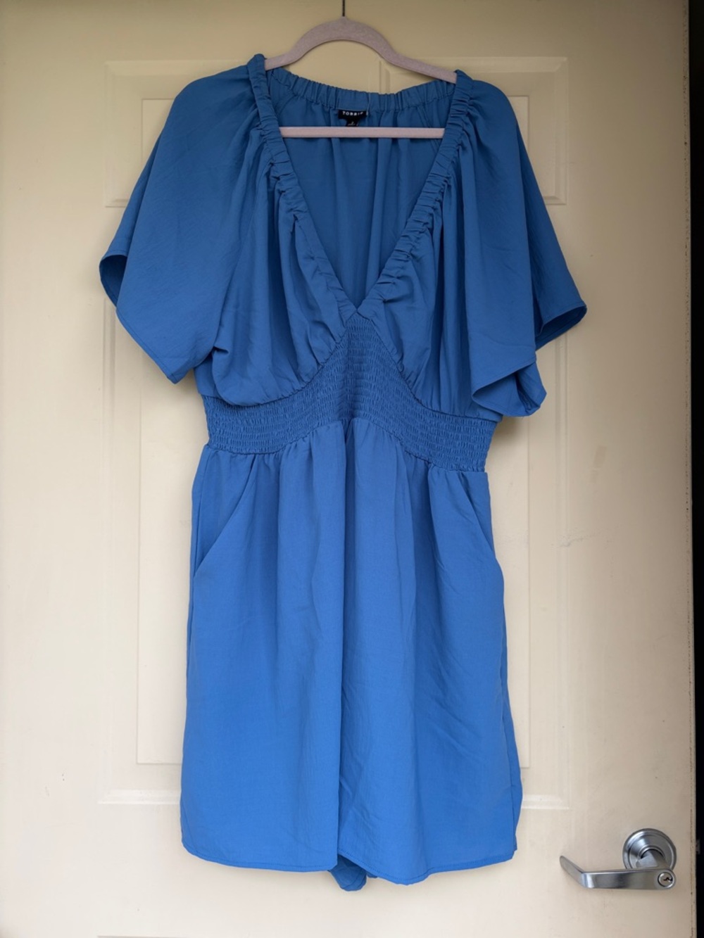 Torrid size 2 dusty blue romper.